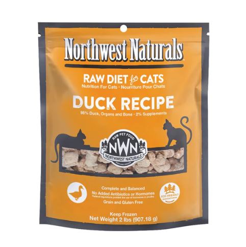 Northwest Naturals Frozen Cat Nibbles Duck (2 lbs)
