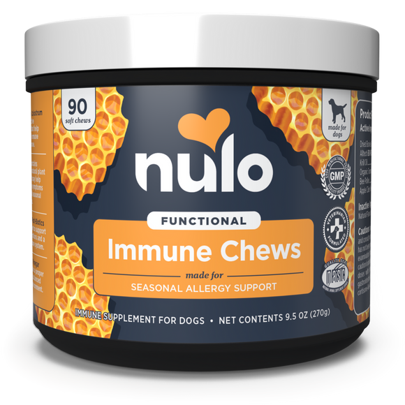 Nulo Functional Immune + Seasonal Allergy Support Soft Chew Supplements for Dogs