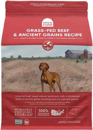 Open Farm Grass-Fed Beef & Ancient Grains Dry Dog Food