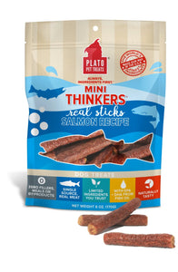Plato Mini Thinkers Salmon Meat Stick Dog Treats