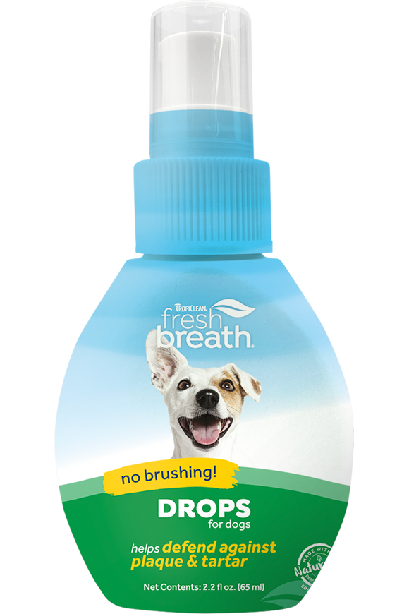TropiClean Fresh Breath Oral Care Drops for Dogs