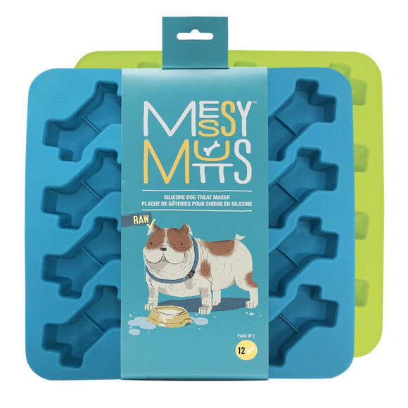 Pet Palette Distribution - Messy Mutts Silicone Treat Makers 12 x 1 oz Bones-2pk