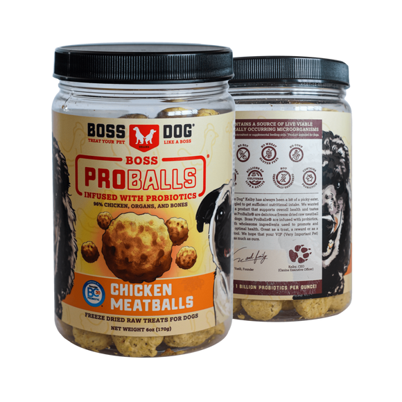 Boss Dog Proballs Meatball Meatball Freeze Dried Dog Treats