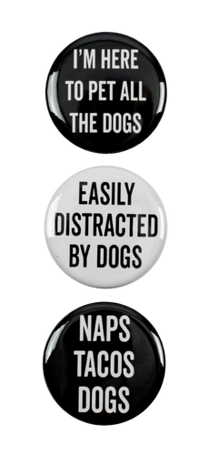 I'm Here To Pet All The Dogs Magnets - Set of 3